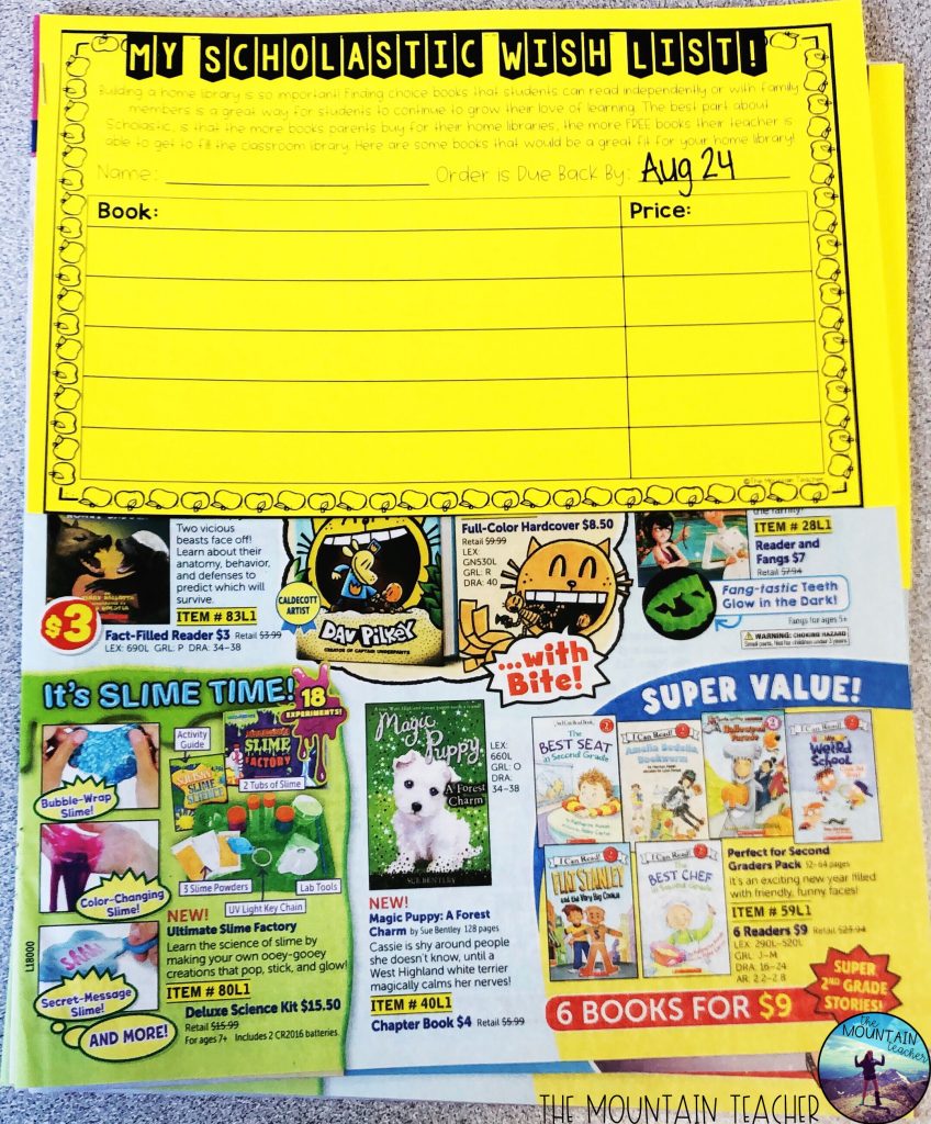 Scholastic Book Orders  Welcome to Mrs. Rigg's Class
