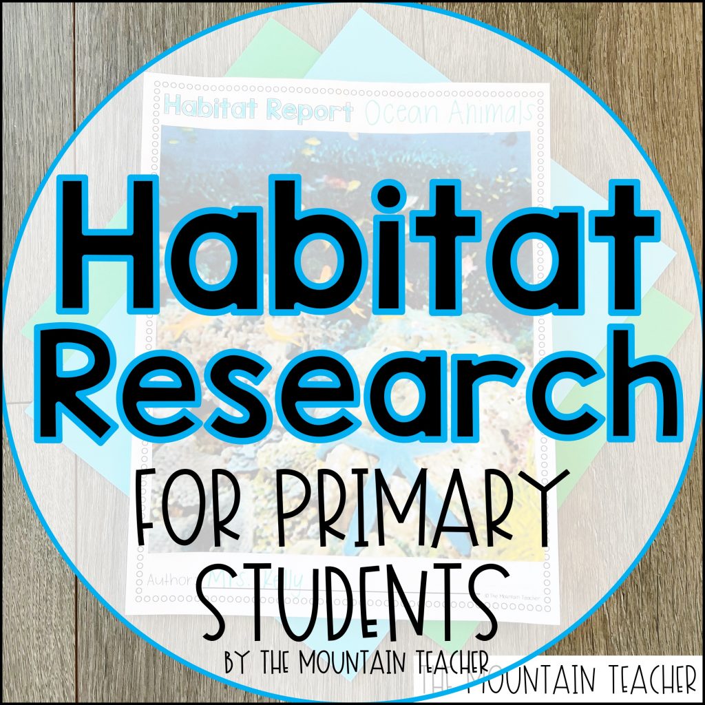 Habitat Research Report for Primary Students Blog Post by The Mountain Teacher 202