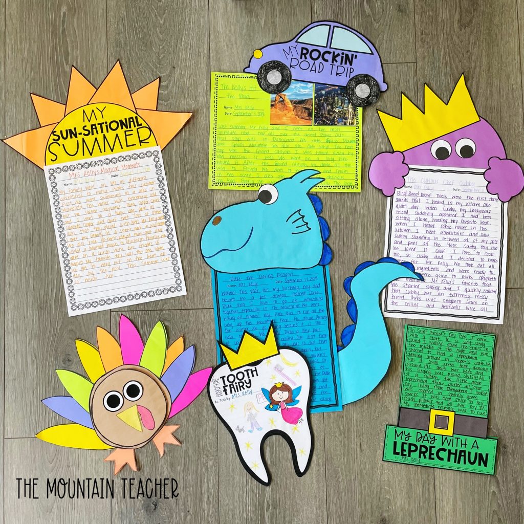 narrative writing activity round up - craft and project for the year