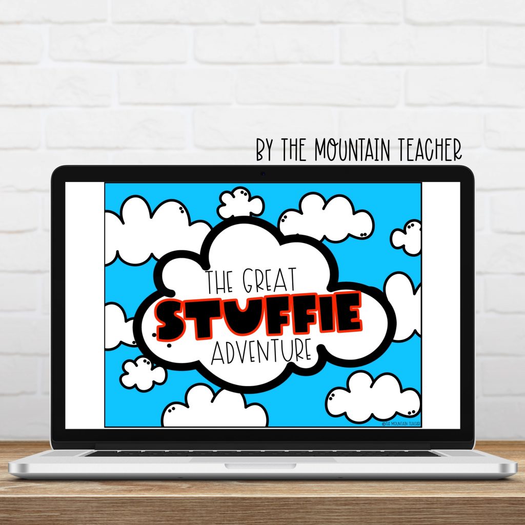 The great stuffie adventure digital imaginative narrative writing activity