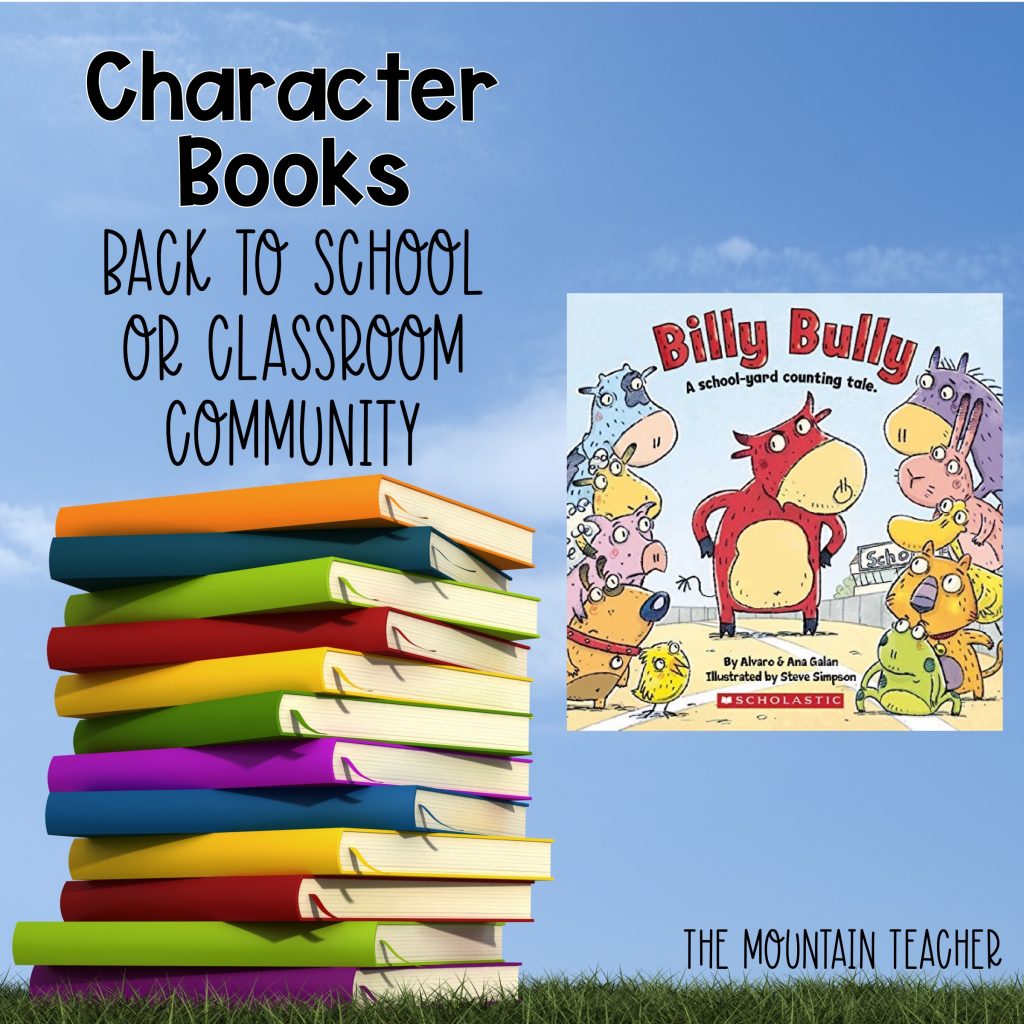 Billy Bully Character Books Back to School or Classroom Community 707