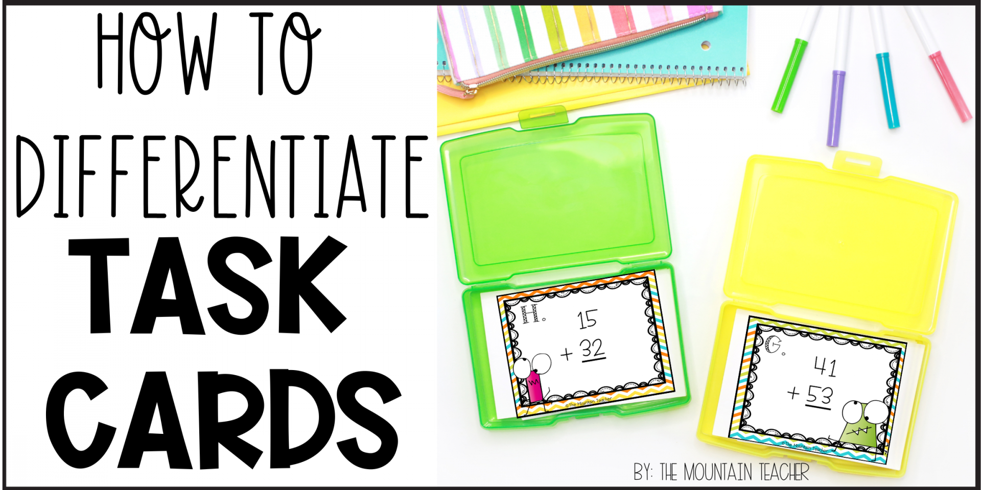 How to Use Task Cards Effectively in Your Classroom - The Mountain Teacher