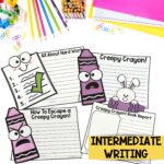 Creepy Carrots, Creepy Pair of Underwear and Creepy Crayon Writing Activities for 1st 2nd or 3rd grade