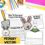 Creepy Carrots, Creepy Pair of Underwear and Creepy Crayon Writing Activities for 1st 2nd or 3rd grade