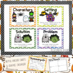 Halloween read aloud summaries for character, setting, problem and solution or summarizing