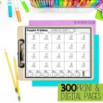 2 Digit Addition and Subtraction with Regrouping Worksheets YEAR BUNDLE - daily printable worksheets for 2 digit addition and subtraction with and without regrouping