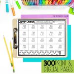 3 Digit Addition and Subtraction with Regrouping Worksheets YEAR BUNDLE - printable 2 digit with and without regrouping daily practice sheets