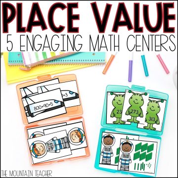 Place Value Games for Hundreds Tens and Ones and 3 Digit Numbers - Looking for the BEST place value games for your 2nd or 3rd graders? Don't sleep on these 3 digit number activities and math centers! Students will practice hundreds, tens and ones in 5 different ways including written form, expanded form, base ten blocks and comparing 3 digit numbers.