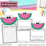 Mothers Day Craft or One in a Melon Project for Mothers Day Card Alternative - Persuasive Writing Prompt with Templates and Graphic Organizers