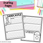 How To Build a Sandcastle Craft May Writing Template and Summer Bulletin Board - Writing Templates and Graphic Organizers