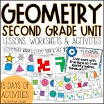 2nd Grade Geometry Unit - 2D and 3D Shapes, Fractions, Area, Perimeter, Symmetry - Looking for a fun way to teach 2nd grade geometry including being able to sort 2D shapes and 3D shapes, all about their attributes, learning about fractions, area, symmetry, perimeter and more? 2nd grade students are sure to love these 15 days of lesson plans, anchor charts, activities, and assessments that are included.