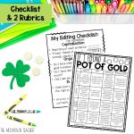 If I Found a Pot of Gold | St Patricks Day Writing Prompt and Bulletin Board - Graphic Organizer, Writing Templates and Fun Rainbow Craft