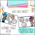 Counting Coins and Counting Money Activities 1st, 2nd or 3rd Grade Math Centers - Looking for the BEST counting money activities for your 1st, 2nd or 3rd graders? Don't sleep on these counting coins activities and math centers! Students will practice counting coins in 5 different ways including word problems, making equivalent values and more.