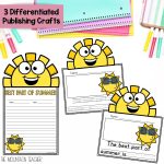 Best Part of Summer Craft and End of Year Writing Prompt for May or June - Writing Templates, Graphic Organizers and Fun Summer Craft