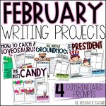 February Writing Prompts, Bulletin Board Ideas, Crafts and Activities BUNDLE - How to Catch a Loveosaurus Procedural Writing Prompt, All About Groundhogs Informative Writing Prompt, My Day as the President Narrative Writing Prompt, The Best Candy Opinion Persuasive Writing Activities