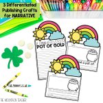 March Writing Prompts, Crafts for Bulletin Boards, and Activities BUNDLE - How to Catch a Leprechaun Procedural Writing Prompt, All About Chicks Informative Writing Templates, If I Found a Pot of Gold Narrative Writing Activities, The Best Book Battle of the Books Opinion Writing Fun
