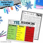 How To Catch a Yeti January Writing Template and Bulletin Board Craft and Flip Book for Winter