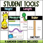 Measurement Worksheets and Activities for 1st, 2nd or 3rd Grade for Inches, Centimeters, Yards and Feet