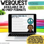 Webquest Reading Comprehension Bundle with Weekly Reading Comprehension & Writing Crafts - Printable or Google slides Nonfiction Reading Centers for the Year