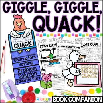 Giggle Giggle Quack Read Aloud Activities | Back to School Crafts for Character Education for kindergarten, 1st, 2nd, 3rd or 4th grade and homeschool families