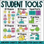 1st Grade Math Worksheets and Lessons - student anchor charts, posters and tools included