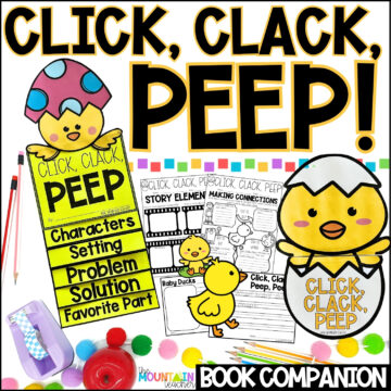 Click Clack Peep Read Aloud Activities | Back to School Crafts for Character Education for kindergarten, 1st, 2nd, 3rd or 4th grade and homeschool families