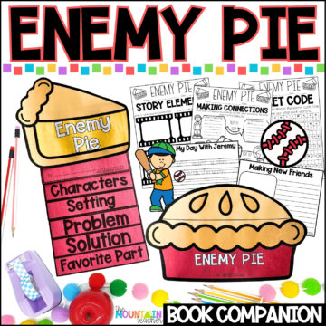 Enemy Pie Read Aloud Activities | Back to School Crafts for Character Education for kindergarten, 1st, 2nd, 3rd or 4th grade and homeschool families