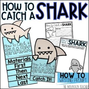 How To Catch a Shark Writing Prompt and Ocean Animals Craft for Bulletin  Board - The Mountain Teacher