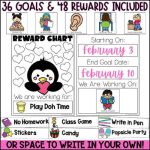 Valentines Day Classroom Behavior Management, Goal Setting & Student Tracker