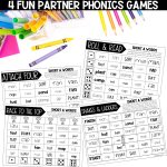Short A CVC Activities and Worksheets for 1st Grade Phonics or Spelling Practice Partner Phonics Games