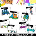 Short A CVC Activities and Worksheets for 1st Grade Phonics or Spelling Practice Hands on Phonics Centers and Activities