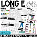 Long E Vowel Teams Worksheets, Activities & Games 2nd Grade Phonics or Spelling
