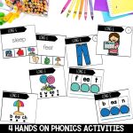 Long E Vowel Teams Worksheets, Activities & Games 2nd Grade Phonics or Spelling Hands on Phonics Centers