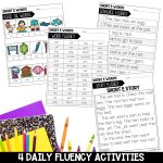 Short E CVC Activities and Worksheets for 1st Grade Phonics or Spelling Practice Daily Fluency Activities Decodable