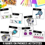 Long U Vowel Teams Worksheets, Activities & Games 2nd Grade Phonics or Spelling Hands on Phonics Worksheets