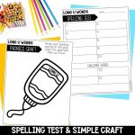 Long U Vowel Teams Worksheets, Activities & Games 2nd Grade Phonics or Spelling Phonics Craft and Spelling Test