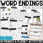 Inflectional Endings Worksheets, Activities & Games 2nd Grade Phonics & Spelling