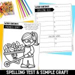 Inflectional Endings Worksheets, Activities & Games 2nd Grade Phonics & Spelling Phonics Craft and Spelling Test