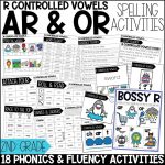 R Controlled Vowels Worksheets, Activities & Games 2nd Grade Phonics or Spelling