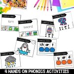 R Controlled Vowels Worksheets, Activities & Games 2nd Grade Phonics or Spelling Hands on Phonics Centers