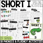 Short I CVC Worksheets and Activities for 1st Grade Phonics or Spelling Practice