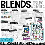 2 Letter Blends Worksheets, Activities & Games for 2nd Grade Phonics or Spelling