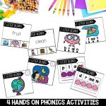 2 Letter Blends Worksheets, Activities & Games for 2nd Grade Phonics or Spelling Hands on Phonics Centers