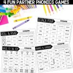 TH SH Digraphs Worksheets, Activities & Games for 2nd Grade Phonics or Spelling Partner Phonics Games