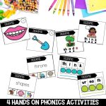 TH SH Digraphs Worksheets, Activities & Games for 2nd Grade Phonics or Spelling Hands on Phonics Centers