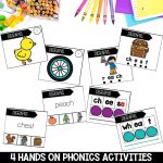 CH WH Digraphs Worksheets, Activities & Games for 2nd Grade Phonics or Spelling Hands on Phonics Activities