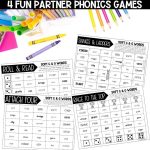 Soft C and G Worksheets, Activities & Games for 2nd Grade Phonics or Spelling Partner Phonics Games