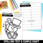 Soft C and G Worksheets, Activities & Games for 2nd Grade Phonics or Spelling Phonics Craft and Spelling Test