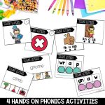 Silent Letters Worksheets, Activities & Games for 2nd Grade Phonics or Spelling Hands on Phonics Centers