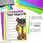 1st or 2nd Grade Grammar Posters, Worksheets and Activities with Printable Worksheets